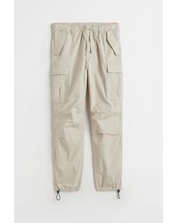 H&M Regular Fit Nylon Cargo Trousers in Green for Men | Lyst Canada