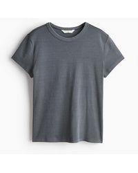 H&M - T-shirt ajusté en coton - Lyst