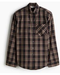 H&M - Overhemdblouse Met Schoudervullingen - Lyst