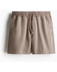 H&M - Katoenen Sweatshort - Lyst