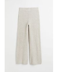 H&M Knitted Trousers - Natural