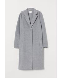 H&M Straight-cut Coat - Gray
