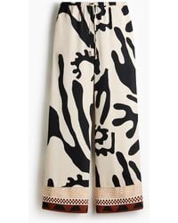 H&M - Wijde Broek Met Drawstring - Lyst