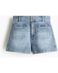 H&M - Denim Short - Lyst