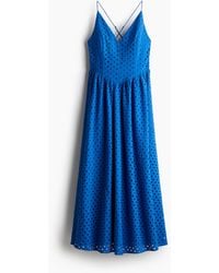 H&M - Trägerkleid mit Broderie Anglaise - Lyst