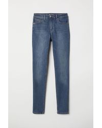 H&M Trousers Skinny Fit - Blue