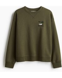 H&M - Sweatshirt mit Textmotiv - Lyst