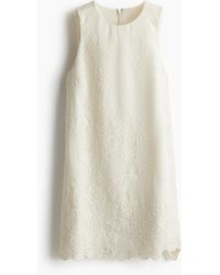 H&M - Robe Droite Brodée - Lyst