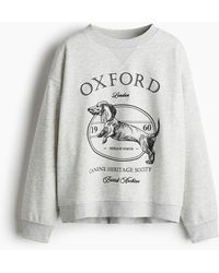 H&M - Sweat Avec Texte - Lyst