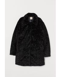 H&M Faux Fur Jacket - Black