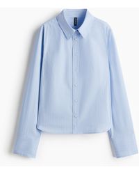 H&M - Hemdbluse aus Popeline - Lyst