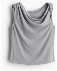 H&M - One-Shoulder-Shirt mit Twistdetail - Lyst