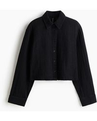 H&M - Cotton muslin shirt - Lyst