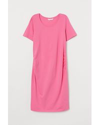 H&M MAMA Kleid aus Baumwolljersey - Pink