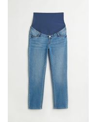 H\u0026M Mama Straight Jeans in Denim Blue (Blue) | Lyst Australia