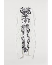 H&M Geborduurde Kaftan - Wit