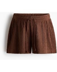 H&M - Mama Ajourgebreide Short Met Drawstring - Lyst
