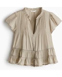 H&M - Bluse mit Puffärmeln - Lyst