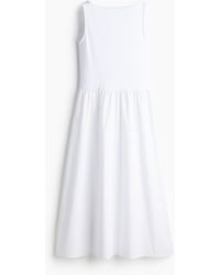 H&M - Robe Sans Manches Avec Jupe Évasée - Lyst
