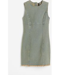 H&M - Bodycon-Kleid aus Denim - Lyst