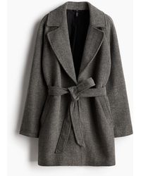 H&M - Gevilte Jas Met Strikceintuur - Lyst