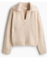 H&M - Oversized Pullover mit Kragen - Lyst