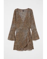 H&M Overslagjurk - Naturel