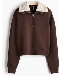 H&M - Ziptop-sweater Van Scuba - Lyst