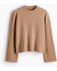 H&M - Pull En Maille Torsadée - Lyst