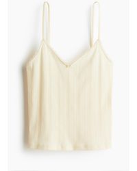 H&M - Trägertop aus Pointelle - Lyst