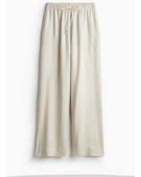 H&M - Broek Van Viscose Met Drawstring - Lyst