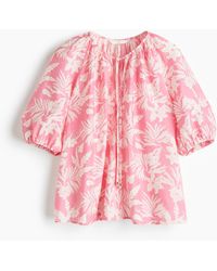 H&M - Bluse mit Ballonärmeln - Lyst