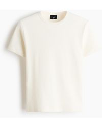 H&M - Geribd T-shirt - Lyst