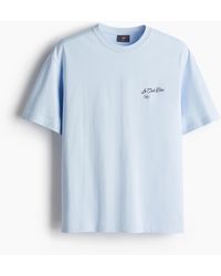 H&M - Bedrucktes T-Shirt in Loose Fit - Lyst