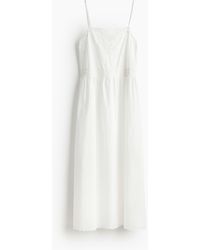 H&M - Besticktes Baumwollkleid - Lyst