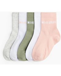 H&M - Lot De 5 Paires De Chaussettes De Sport Drymove - Lyst