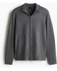 H&M - Vest Met Rits - Lyst