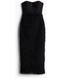 H&M - Bandeau-Kleid mit Tülljupe - Lyst