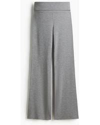 H&M - Pantalon En Coton Avec Ceinture Repliée - Lyst