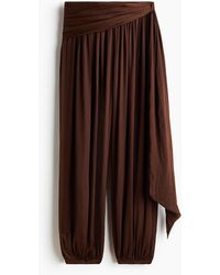 H&M - Hose mit Balloon Leg und Drapierung - Lyst
