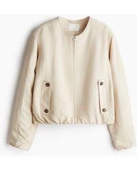 H&M - Pilotenjacke aus Leinenmix - Lyst