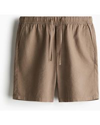 H&M - Shorts aus Leinenmix in Relaxed Fit - Lyst