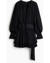 H&M - Kleid mit Raffungen - Lyst