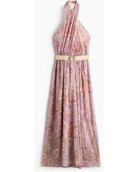H&M - Neckholder-Kleid mit Gürtel - Lyst