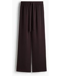H&M - Twill Broek Met Drawstring - Lyst