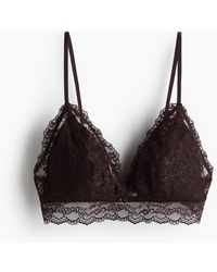 H&M - Wattierter Soft-BH mit Stickerei - Lyst