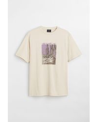 H&M T-Shirt mit Druck - Natur