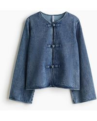 H&M - Denim Jasje Met Pankou-knopen - Lyst