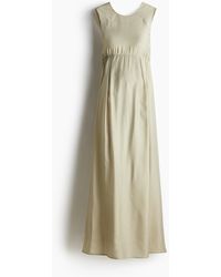 H&M - MAMA Langes Kleid mit Schleife - Lyst