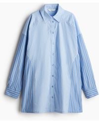 H&M - Oversized Baumwollbluse - Lyst